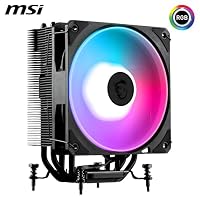 MSI MAG COREFROZR AA13 CPU-Luftkühler – Direct Touch, vier 6-mm-Kupfer-Heatpipes, ARGB, CycloBlade 7, voraufgetragene Wärmeleitpaste, Lüfter mit Rifle-Lager – Ansicht 3