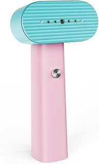 G6 2 in 1 Portable Clothes Steamer and Iron, Only 0.7 Pound, 10 Minutes Continuous Steam, 900W Lightweight Steamer for Travel and Home (Pink)