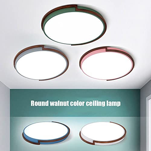 Lámpara de techo LED para techos bajos que elimina sombras molestas con madera 6