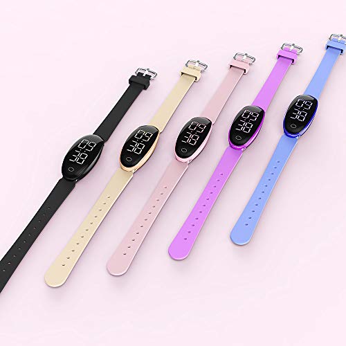iGANK Pedometer Watch Simple Fitness Tracker Walking Pedometers Step Counter Calorie Counter for Women Kids,No App Required (Pink)