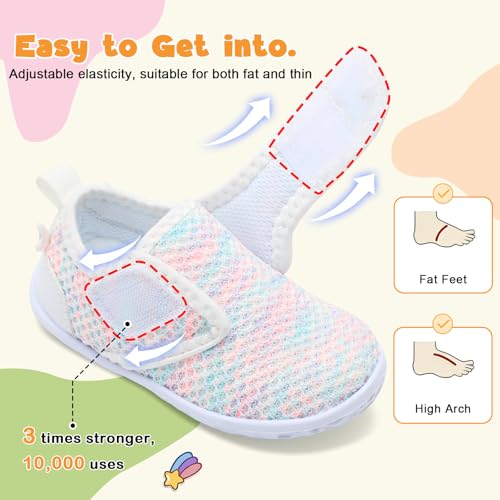 FEETCITY Infant Sneakers Baby Girls Walking Shoes Barefoot Baby Shoes Infant Crib Shoe Lightweight Breathable by FEETCITY - Image 3