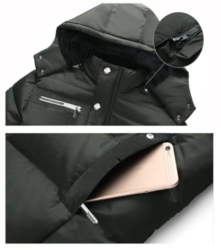 Jaqueta Masculina Bobojaco Puffer Forrada Em Pelúcia Neve Frio Intenso (M, Preto)