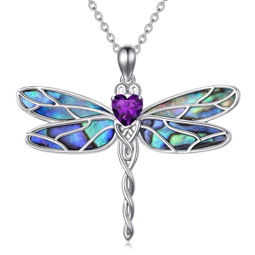 925 Sterling Silver Butterfly/Dragonfly/Ladybug Necklace Animal Jewelry Gifts for Women Christmas Birthday