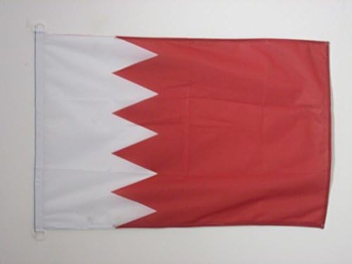 AZ FLAG, Bahrain Flag, 2x3 Ft, For Outdoor, Bahrain Banner Knitted Polyester with Two Plastic Rings, Fade Resistant