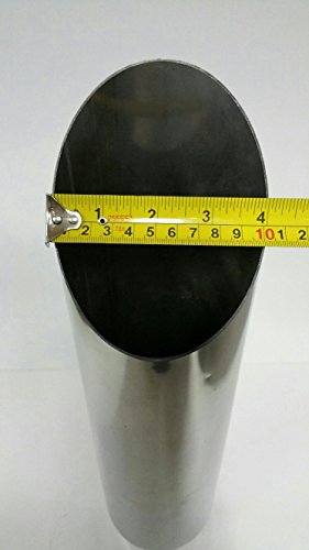Pair Of Stainless Steel Exhaust Tips 2.5 Inlet 18" Long 4" Outlet #TOP3