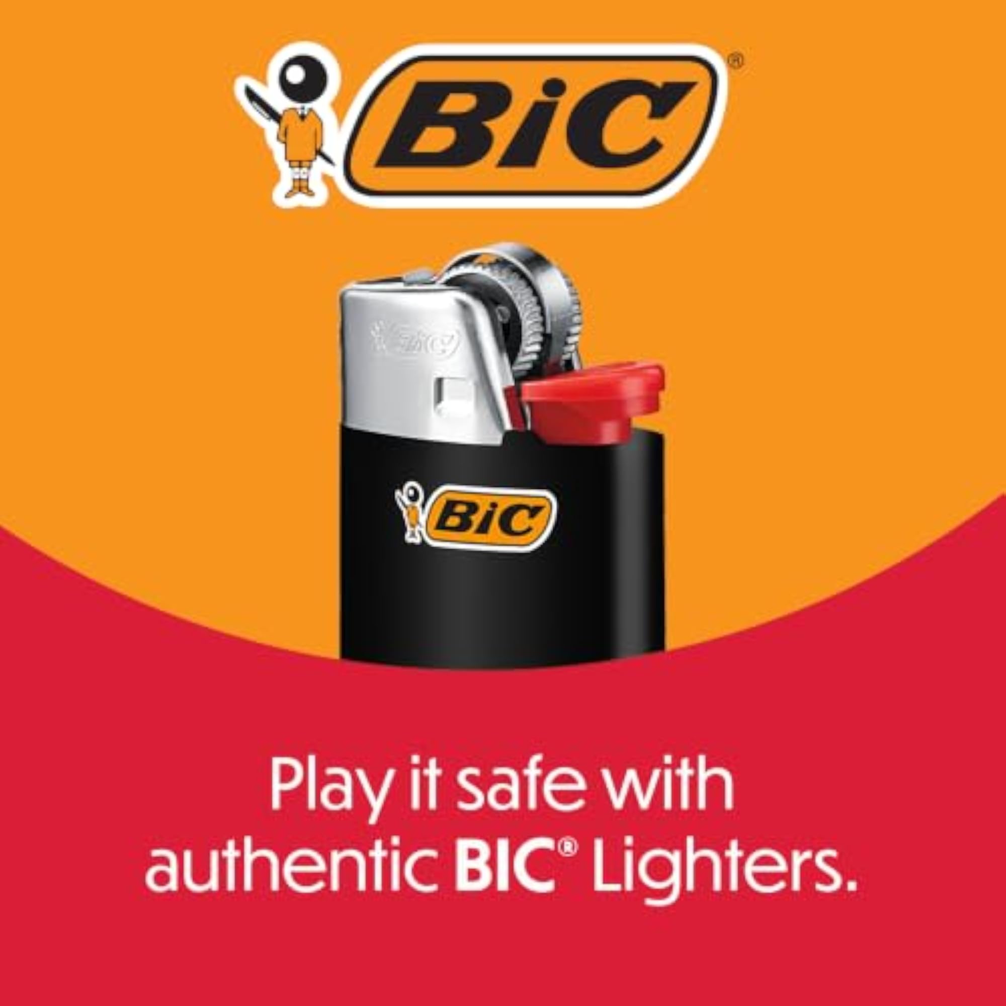 Plastic Classic Lighters, Pocket Style, 10-Count Pack