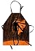 ABAKUHAUS Superhéroe Delantal de Cocina, Héroe Super Potencia, Resiste Suciedad y Humedad para Uso en Exteriores, Naranja Negro
