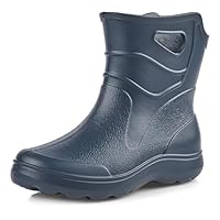 Ladeheid Men's EVA Extra Light Wellington Boots Rainy Wellies Rain Boots KL027M (Darkblue, 9 UK)