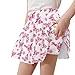 Liuqpwys Butterfly Rose Girl's Golf Skirt Breathable Girls Tennis Skirts with Inner Shorts Versatile Fashion Tennis Golf Skirts School Kids Teen Daily Wear