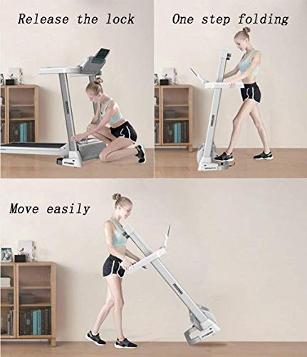 Image of Folding Treadmills Home Fitness Equipment for Electric Treadmills with Speaker Led Display,Silent Sports Walking