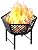 Waaliji 22.5 Inch Portable Hexagon Fire Pit with Travel Bag — Heightened Smokeless Design Outdoor Wood Burning Fire Pit for Camping, Backyard, Patio, Bonfire, Picnic and BBQ, Diagonal Hollow Style