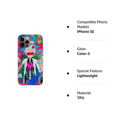 Compatible With Iphone Se 3Rd/Se 2Nd/7/8 Case Rick Stream Adult Swim And Morty On The Green Soft Tpu Flexible Protection Phone Case Cover #TOP4