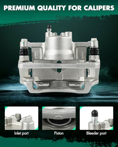 Image of SCITOO 19B6764 Front Left Driver Side Brake Caliper Fits For Honda For Civic 2012-2015, With Bracket,1PC