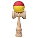 Kendama USA - Kaizen Half Split - Red & Yellow - Silk Matte