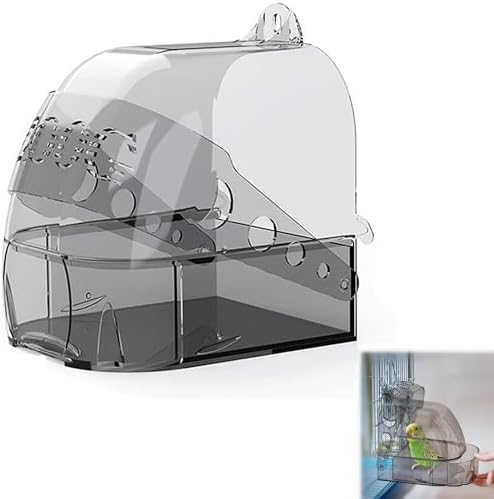 Picture of Mtxorvix Bird Bath Cage, Cleaning Pet Supplies Bird Clean Bathtub with ...