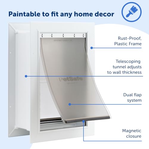PetSafe Wall Entry Pet Door, Telescoping, Dogs up to 40 lb, Medium - image 3