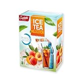 Castello since 1907 Té Frío (Ice Tea - Iced Tea) Zero & Instantáneo | Melocotón | 12 sobres | 1 sobre = 500 ml de Té | 0 Calorías | 0 Azúcar | 0 Aspartamo