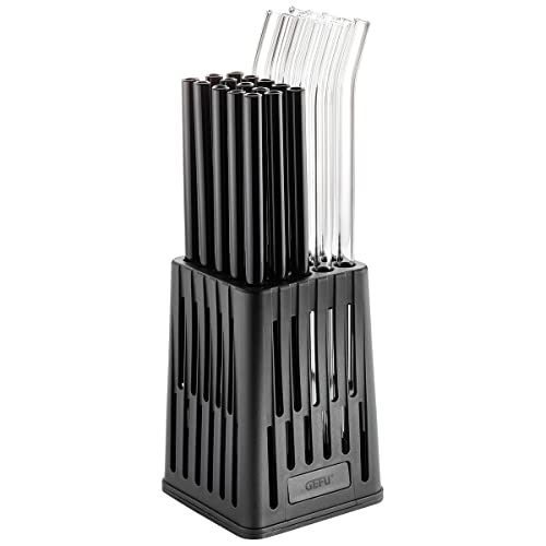 Gefu Dishwasher Basket Future for 25 Straws, Gray, 7.7 x 7.7 x 11 cm
