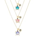 Claire's Girl's Best Friends Holographic Turtle Pendant Necklaces - 3 Pack