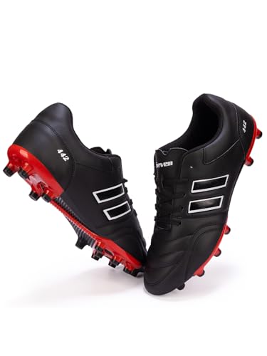 RUN 07 Football Shoes for Men/Sports and Soccer/Comfortable and Lightweight-F1 -Black_9 (B0D8W3ZWG1) Amazon Price History, Amazon Price Tracker