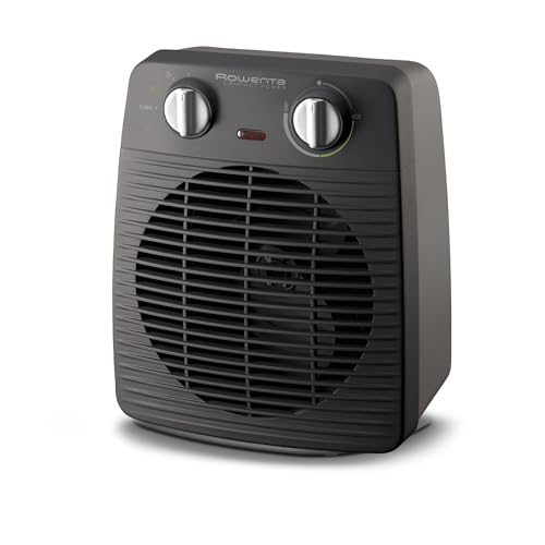 Rowenta - Rowenta Compact Power, Radiateur oufflant, Puissant 1000W/2000W, Compact, Large émission de chaleur,Noir, SO2210F0 - -19%