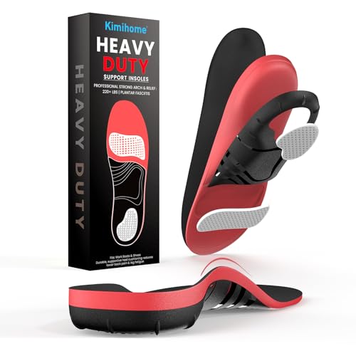 Plantar Fasciitis Relief Insoles - High Arch Support Inserts - FSA Eligible Items Only List - Heel Cups & Shoe Inserts for Heel Pain Relief - Planter Facetious Relief Support Inserts - S