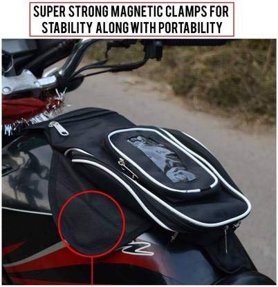Image of Motorcycle Tank Bag, Universal Waterproof with Strong Magnetic Gas (Tank Bag with Phone Window) | Nylon