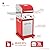 Nexgrill Deluxe 2-Burner Propane Barbecue Gas Grill with Warming Rack, 401 sq. in, 28000 BTUs, Outdoor Cooking, Patio, Barbecue Grill, Foldable Side Table, with Full stainless Steel Control Panel, Red