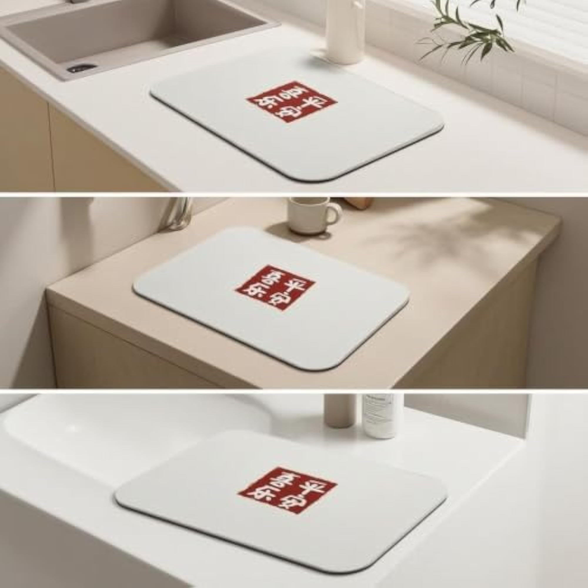 Quick Dry Absorbent Kitchen Countertop Dish Drying Mat