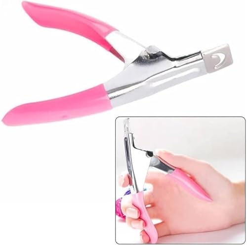 Alicate Cortador Unha Postiça Gel Tips Acrígel Nail Uso Profissional - Para Manicures.