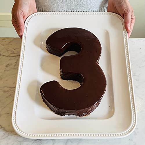 Ateco Extra Large Number Cake Mold And Cutter, 2, 11-Inches Tall, Silver #TOP6