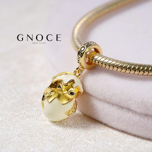Image of GNOCE Cute Animal Collection Charms 925 Sterling Silver Pendant Dangle Bead Charm Fit for Bracelets and Necklaces, Hand-Finished Keepsake Jewelry Gift for Women, Girls, Mother, BBF