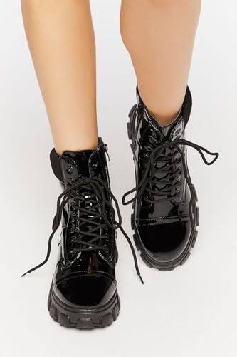 Wild Diva Presley-31 Womens Lug Sole Ankle Combat & Lace-up Boots2