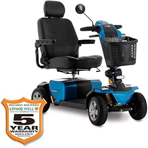 Pride Mobility Victory LX Sport 4 Wheel Scooter (Ocean Blue, 20" x 20" Seat)