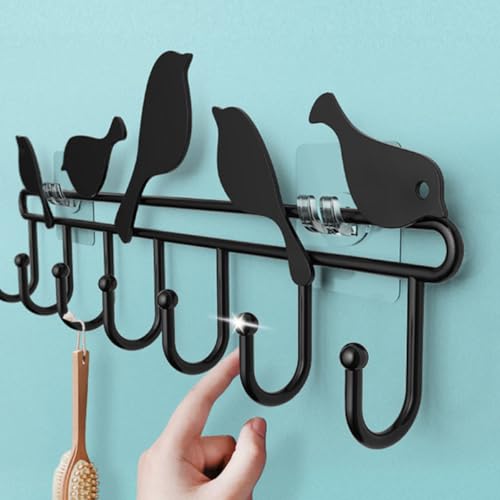 Perchero de pared sin taladro para colgar ropa sin dañar los azulejos 8
