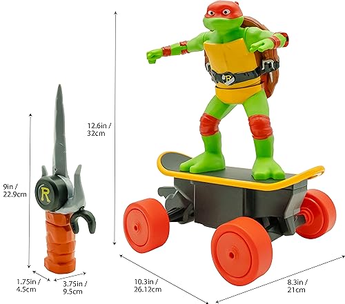 image for Teenage Mutant Ninja Turtles Raphael Cowabunga Skate RC - Imitates Rea