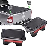 2pcs Car Trunk Rear Bed Rail Stake Pocket Covers Hole Plugs Caps Accessories for Dodge Ram 1500 2500 3500 2019-2023 Protective