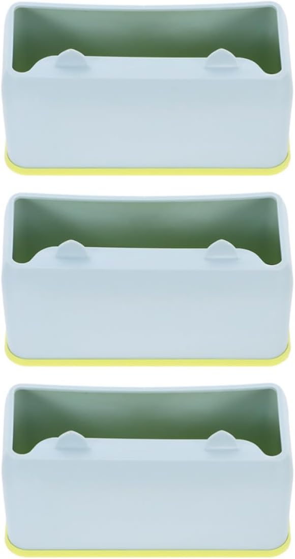 Toddmomy 3pcs Plastic Kitten Waste Organizer with Adorable Feline Design, Easy to Maintain Litter Scoop Holder for Pet Care Routine, Universal Compatibility Scooper Stand for Busy