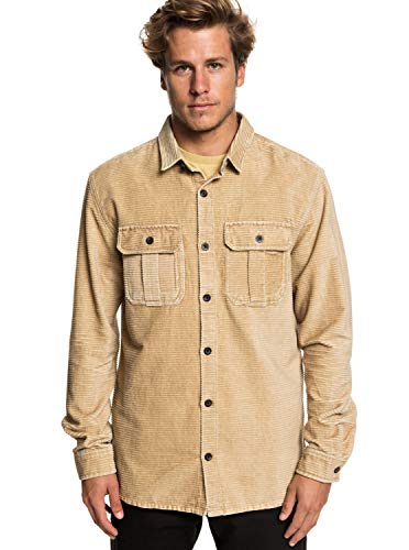 Quiksilver Herren Melton Minds Button Down Hemd, Plage, X-Klein