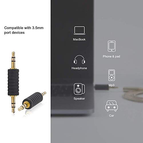 Cablecreation 15Ft Headphone Extension Cable Bundle With [2-Pack] 3.5Mm Male To Male Audio Adapter #TOP7