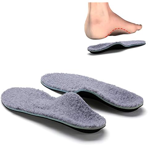 Valsole Winter Warm Orthotic Insole High Arch Foot Support Soft Medical Wool Insoles, Insert for Severe Flat Feet,Plantar Fasciitis,Feet Pain, Foot Valgus for Man and Woman Cover