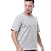 Ropa resistente puñaladas, ligero anti-cuchillo chaleco de la prueba, resistente a los cortes de manga corta del material de polímero, para el varón y la protección femenina, S-XXL,Light grey,S