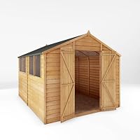 Mercia Garden Overlap Apex Double Door Shed 10 x 8ft.