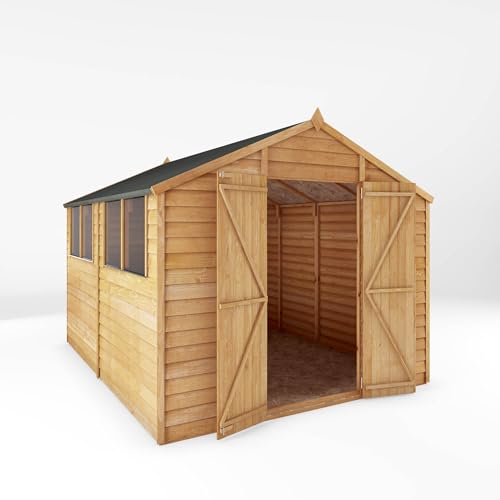 Image of Mercia Garden Overlap Apex Double Door Shed 10 x 8ft.