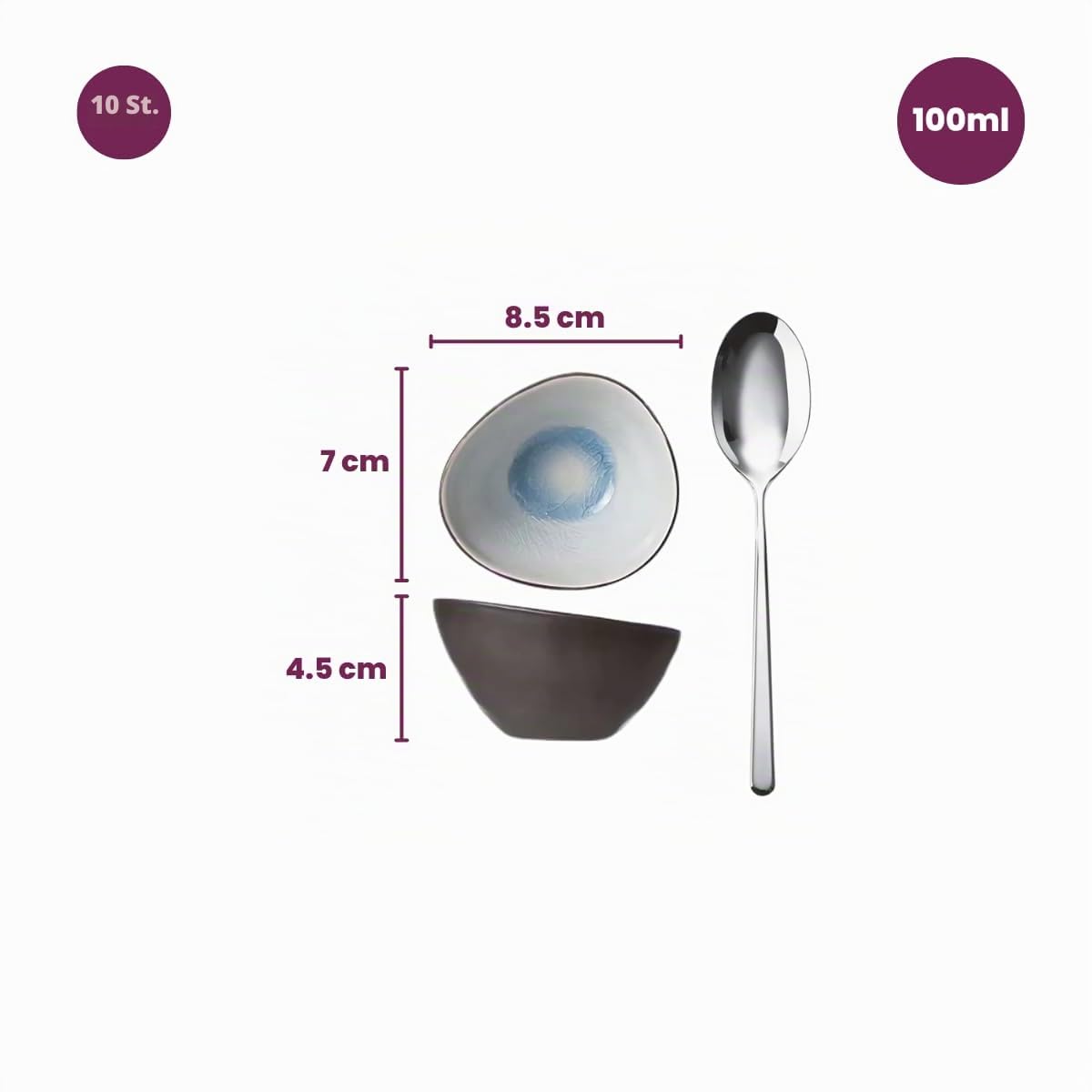 Cosy & Trendy Streetfood Festival Bowl 8.5x7xh4.5cm10 Ass (10er Set)