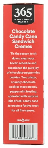 365 by Whole Foods Market, Chocolate Candy Cane Sandwich Crèmes, 16 Ounce - Thumbnail 6