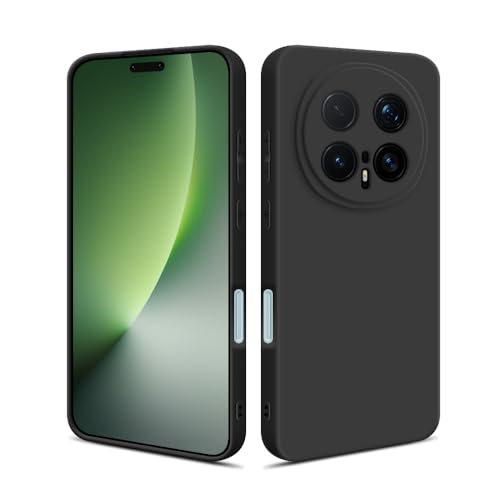 HS Products HSP Hülle für Honor Magic8 Pro Matt Stoßfest & Passgenau | Durchgefärbtes TPU Silikon Case mit Kameraschutz Anti-Fingerprint & Staubschutz Schwarz