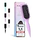 Lockenbürste, Curly Hair Brush, Curl Defining brush, Curl Define Stylingbürste, Wildschweinborsten Haarbürste, Haarbürste zum Entwirren für Frauen (Violett)