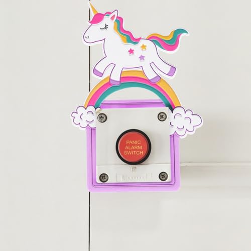 Adhesivo de pared unicornio 3D luminoso con efecto fosforescente miniatura 3