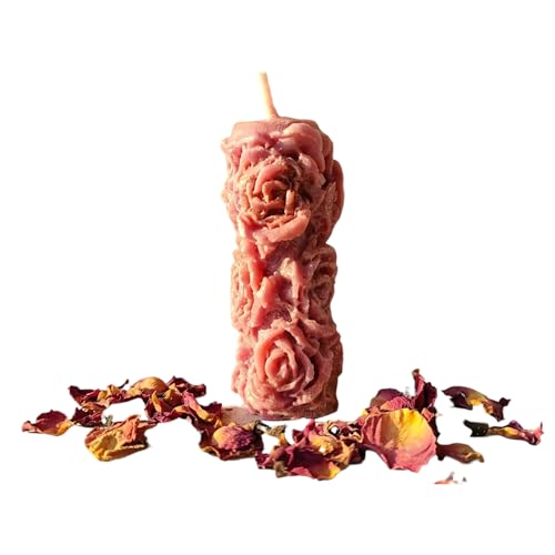 Bougie cire d'abeille artisanale Rose Musc d'Essences Agape